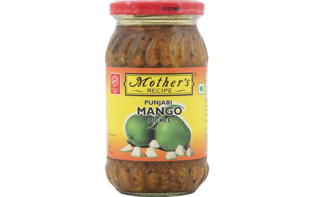 Mother's Recipe Punjabi Mango Pickle    Glass Jar  400 grams